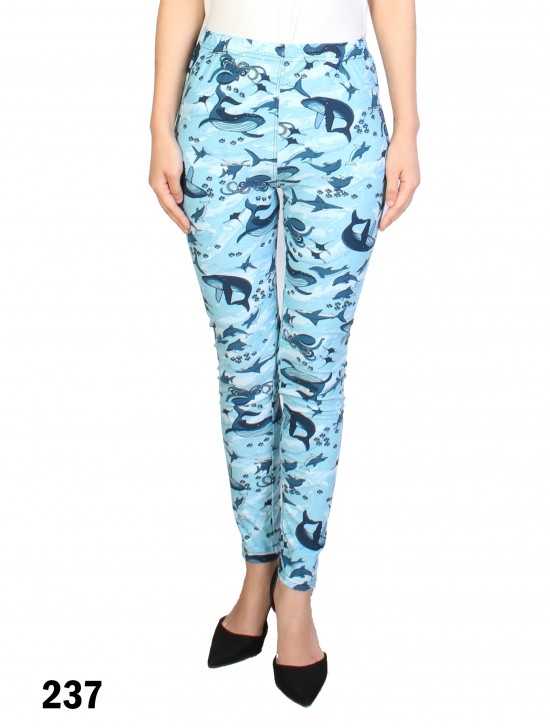 Marine Print Stretchy Legging